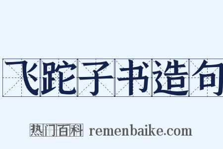 飞跎子书造句是什么意思的图片